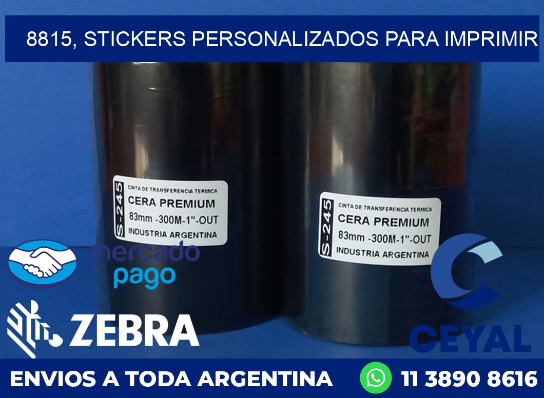 8815, stickers personalizados para imprimir