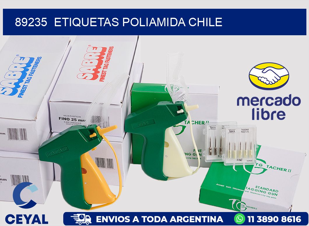 89235  ETIQUETAS POLIAMIDA CHILE