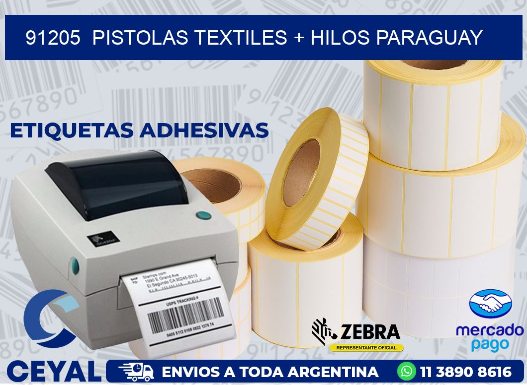 91205  PISTOLAS TEXTILES + HILOS PARAGUAY