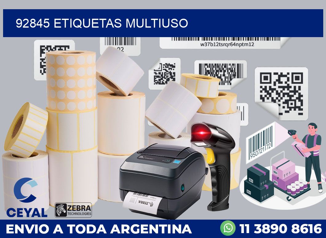 92845 ETIQUETAS MULTIUSO