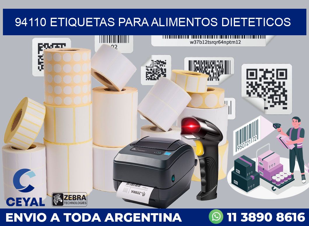 94110 ETIQUETAS PARA ALIMENTOS DIETETICOS