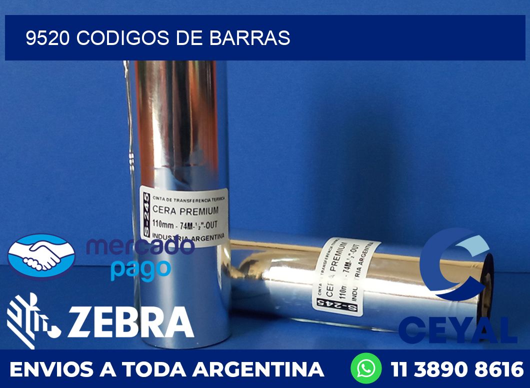 9520 CODIGOS DE BARRAS