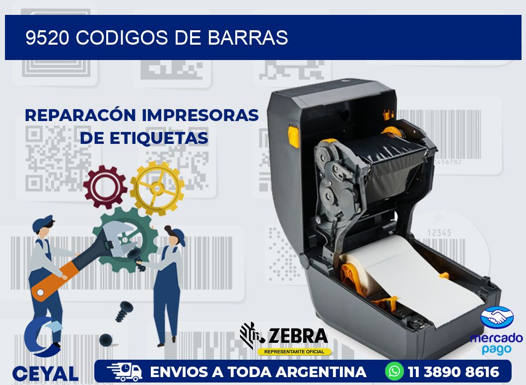 9520 CODIGOS DE BARRAS