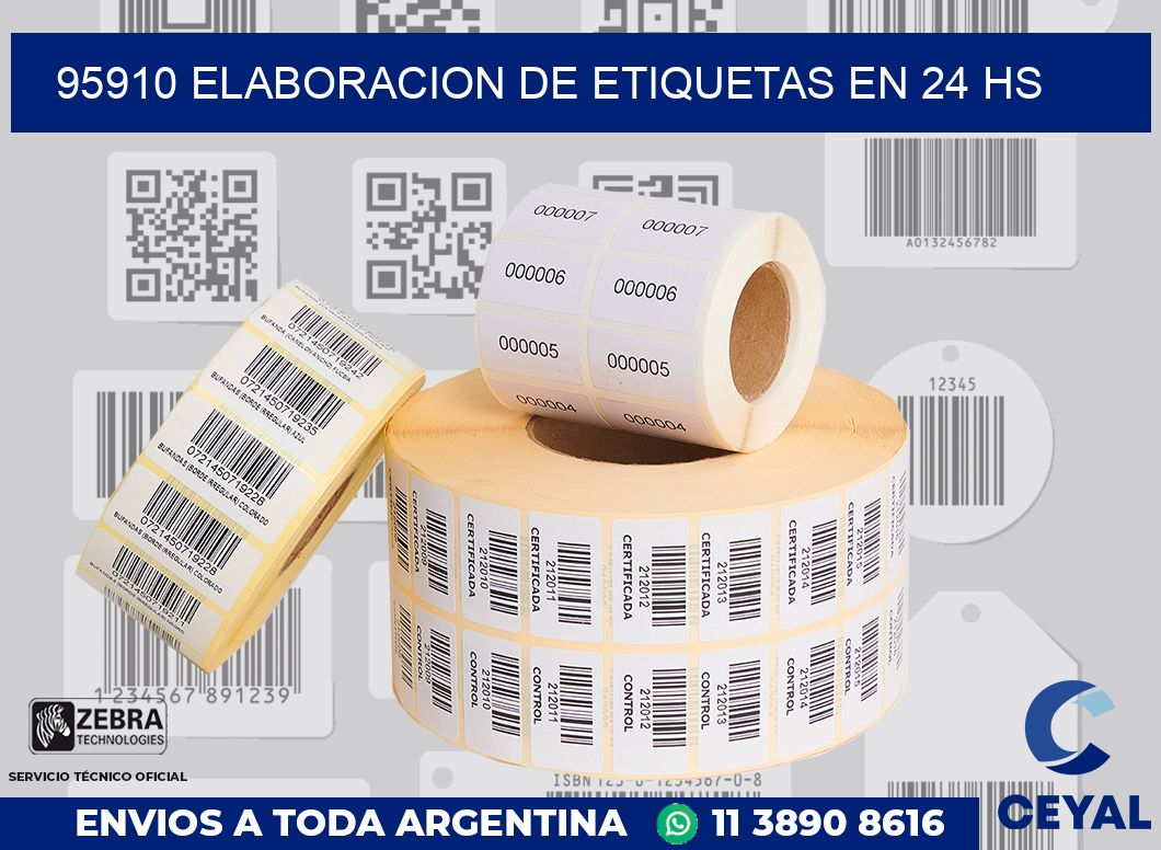 95910 ELABORACION DE ETIQUETAS EN 24 HS