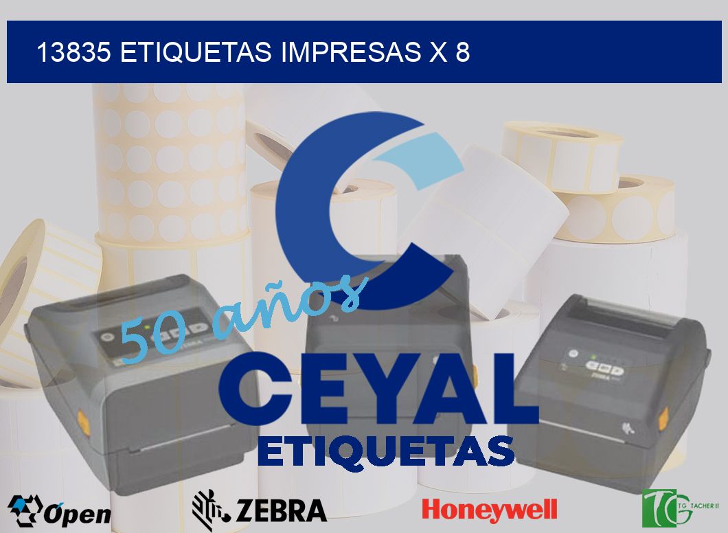 13835 Etiquetas impresas x 8