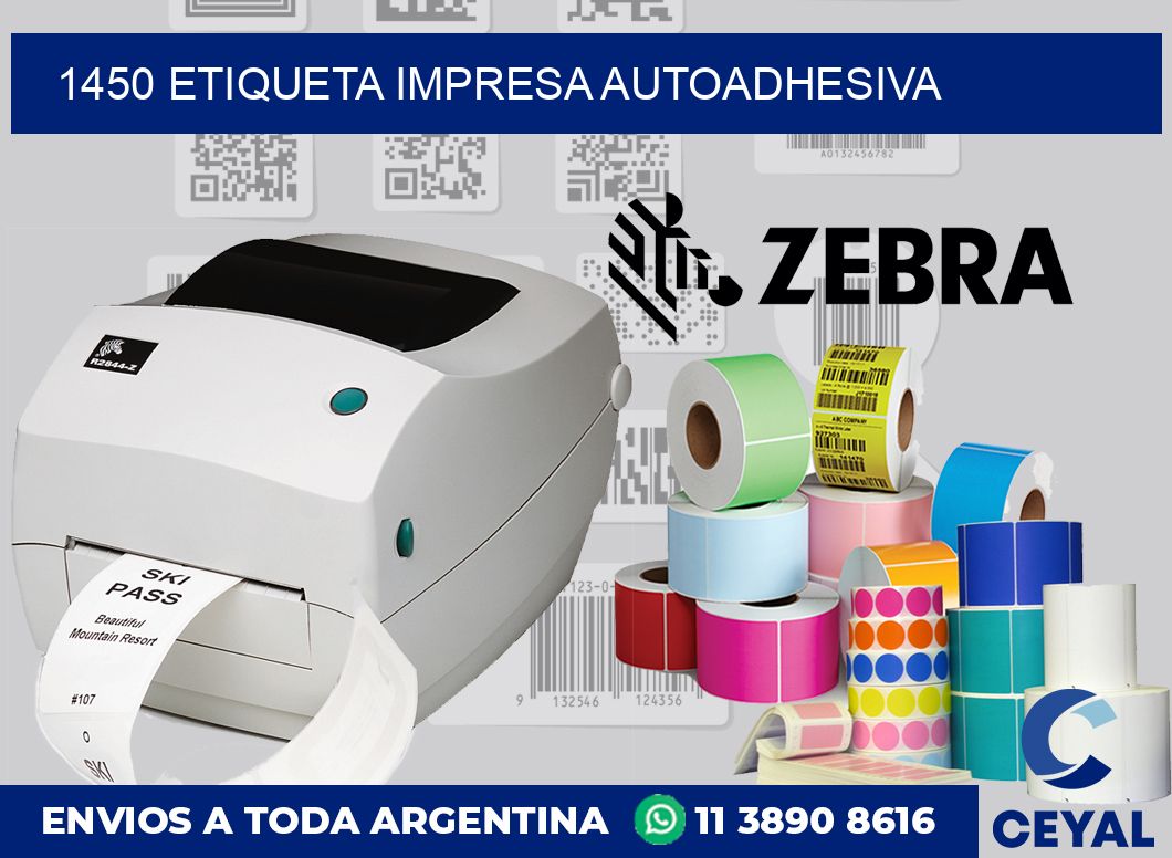 1450 ETIQUETA IMPRESA AUTOADHESIVA