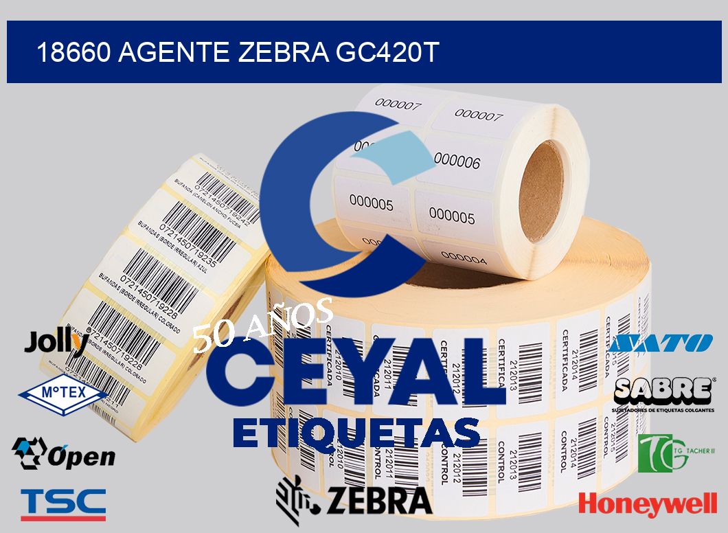 18660 AGENTE ZEBRA GC420T