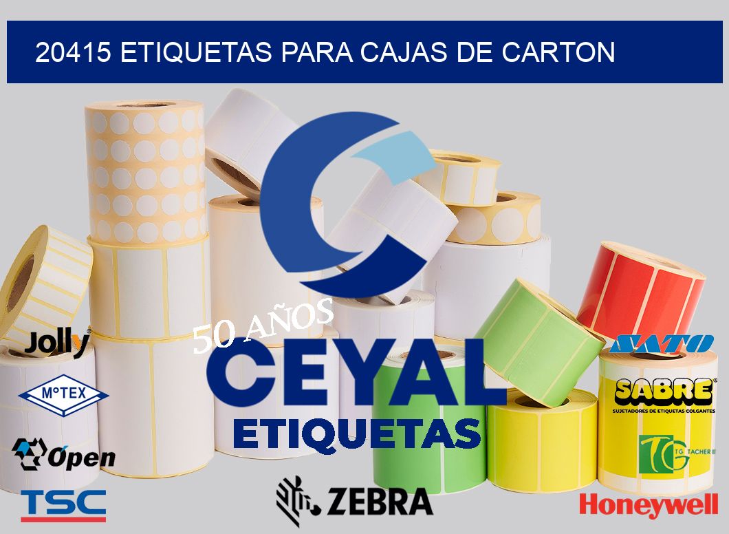 20415 ETIQUETAS PARA CAJAS DE CARTON