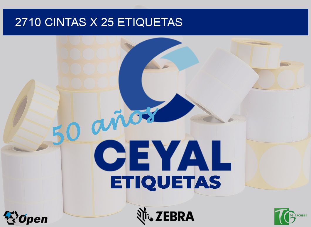 2710 cintas x 25 etiquetas