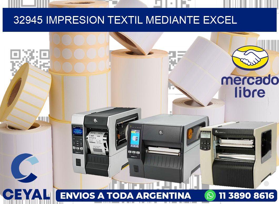 32945 IMPRESION TEXTIL MEDIANTE EXCEL