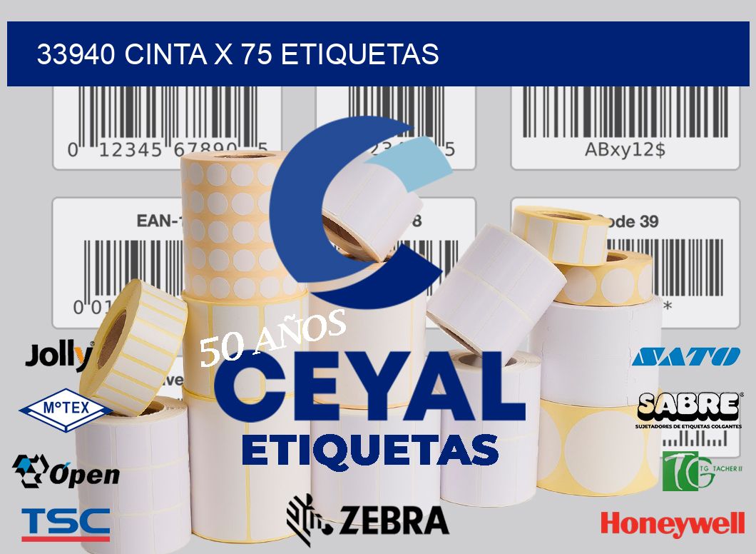 33940 cinta x 75 etiquetas