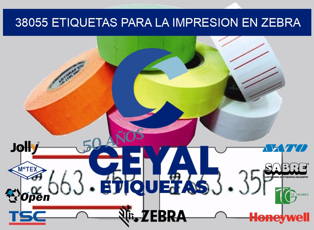 38055 ETIQUETAS PARA LA IMPRESION EN ZEBRA