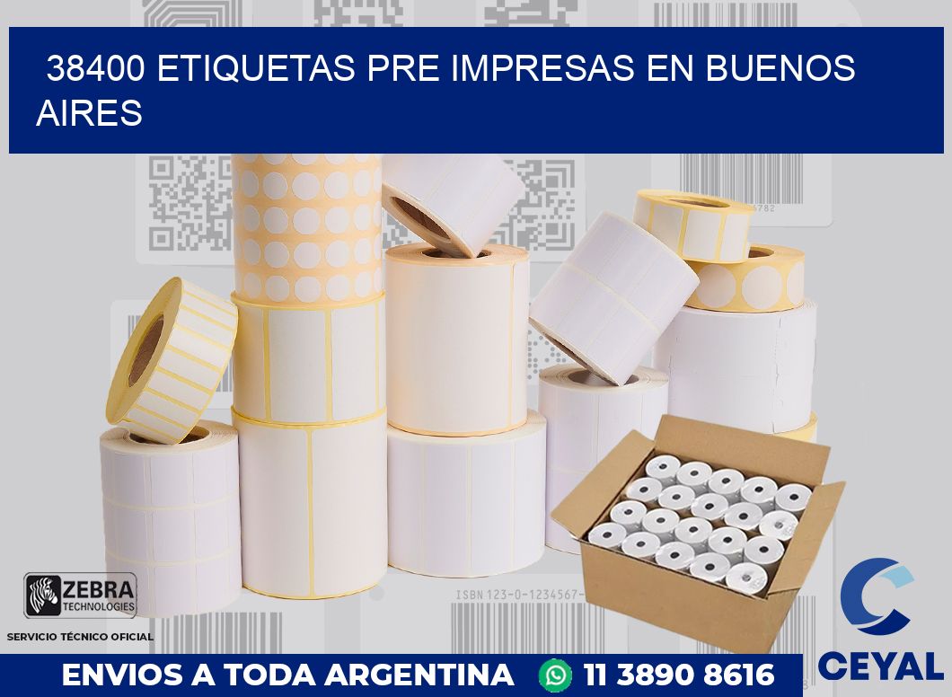 38400 ETIQUETAS PRE IMPRESAS EN BUENOS AIRES