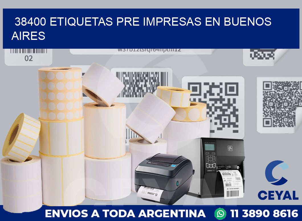 38400 ETIQUETAS PRE IMPRESAS EN BUENOS AIRES