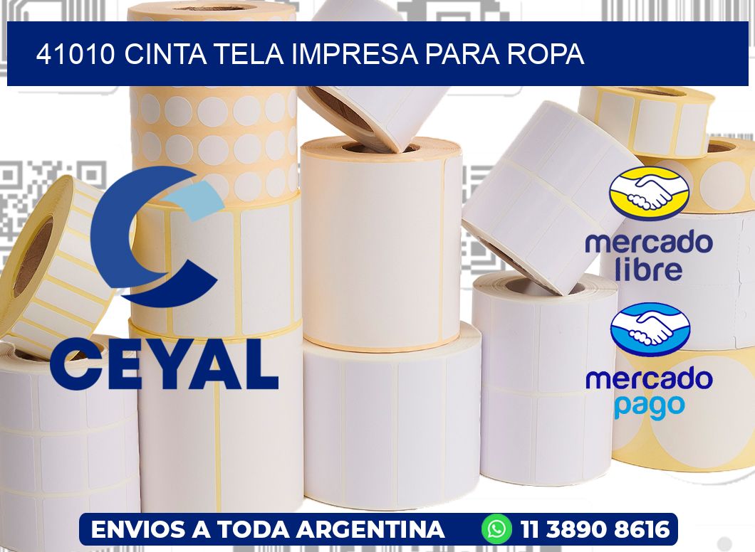 41010 CINTA TELA IMPRESA PARA ROPA