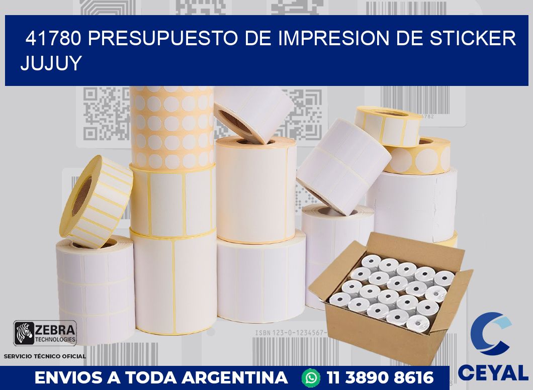 41780 PRESUPUESTO DE IMPRESION DE STICKER JUJUY