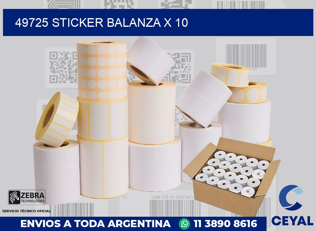 49725 sticker balanza x 10