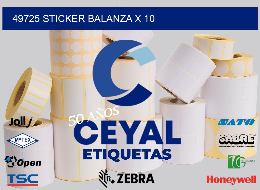 49725 sticker balanza x 10