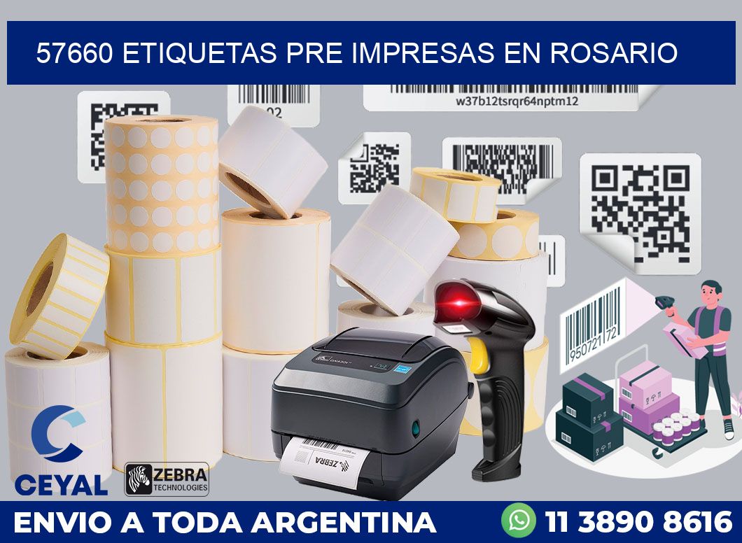 57660 ETIQUETAS PRE IMPRESAS EN ROSARIO