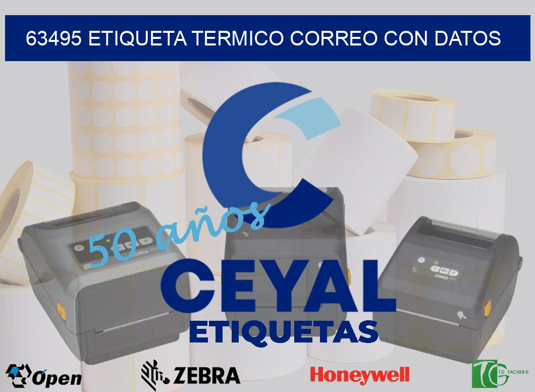 63495 ETIQUETA TERMICO CORREO CON DATOS