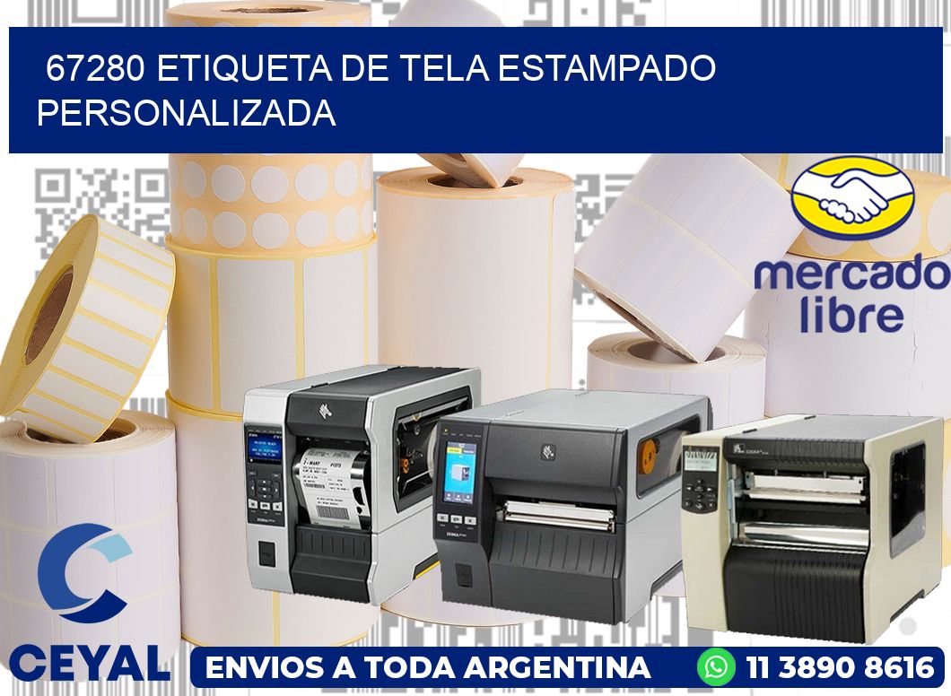 67280 ETIQUETA DE TELA ESTAMPADO PERSONALIZADA