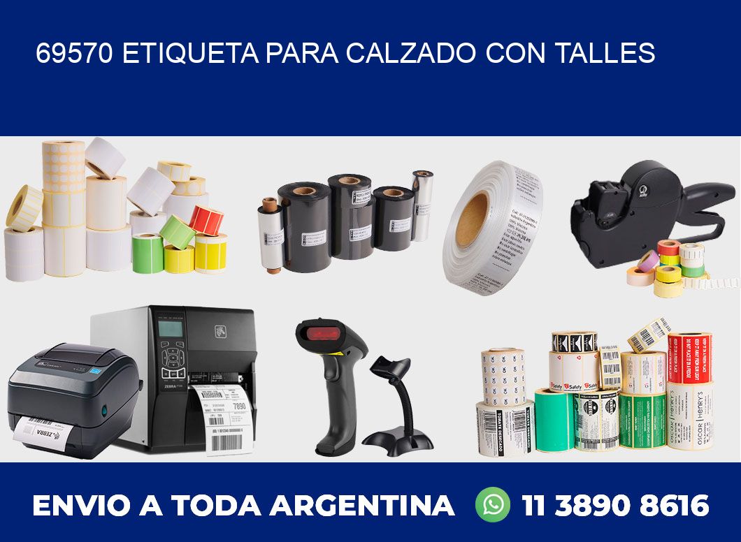 69570 ETIQUETA PARA CALZADO CON TALLES