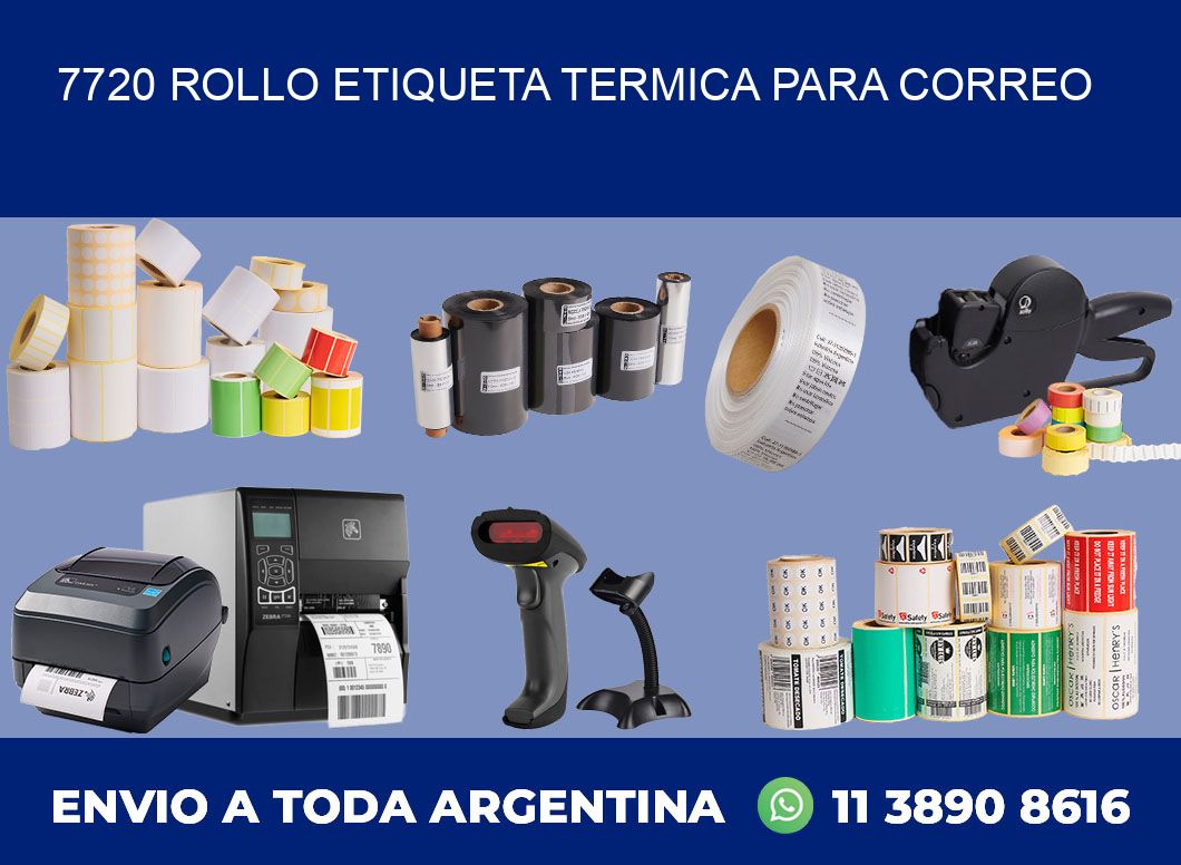 7720 ROLLO ETIQUETA TERMICA PARA CORREO