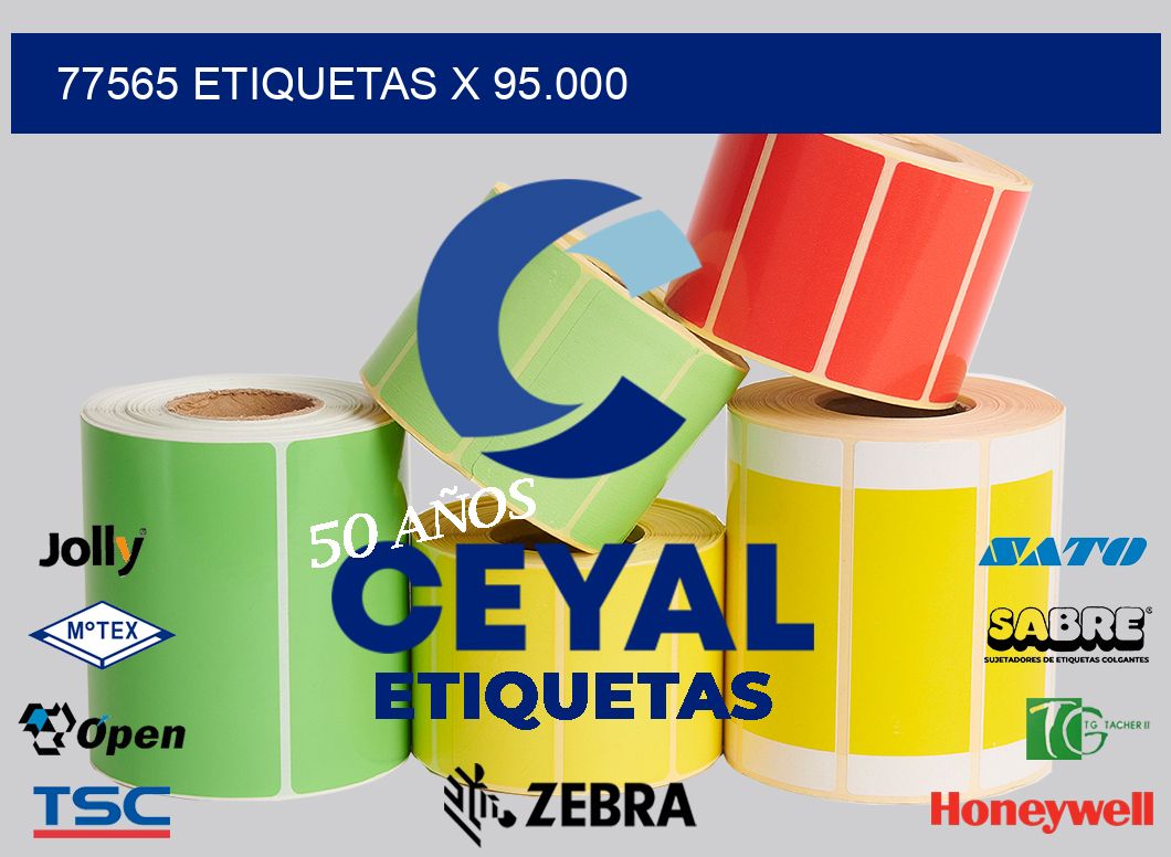 77565 Etiquetas x 95.000
