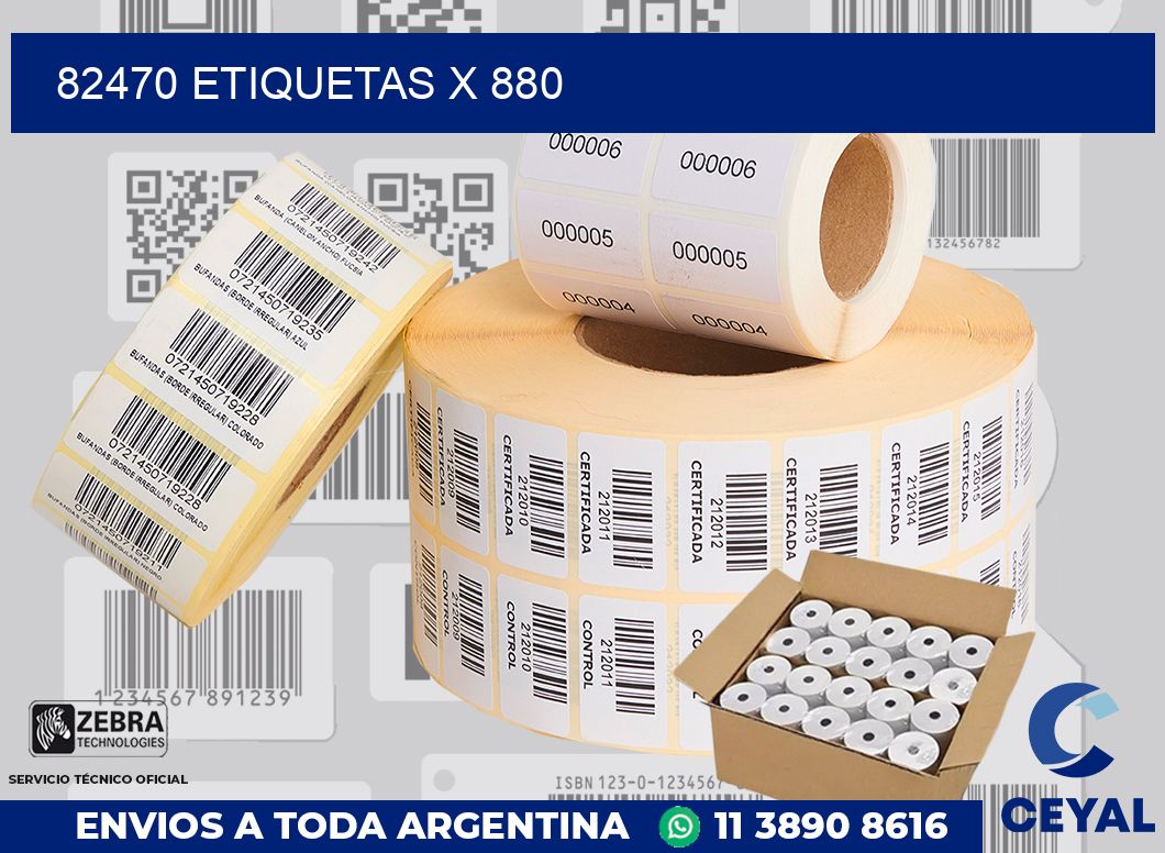 82470 Etiquetas x 880
