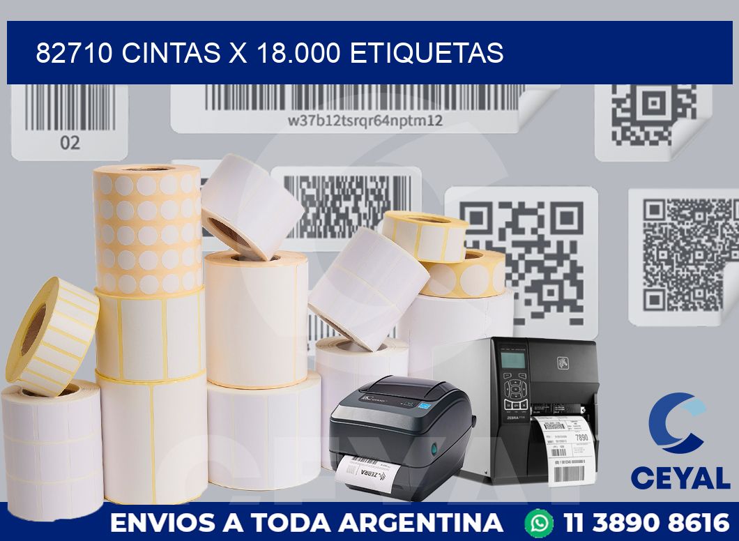 82710 cintas x 18.000 etiquetas