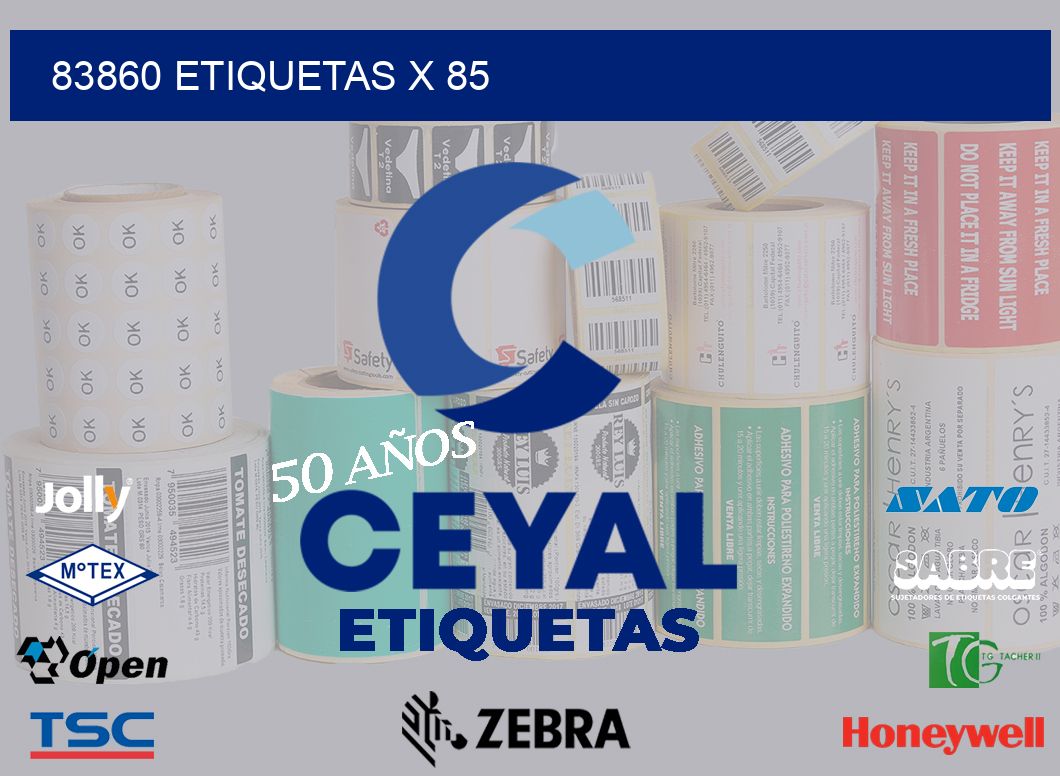83860 Etiquetas x 85