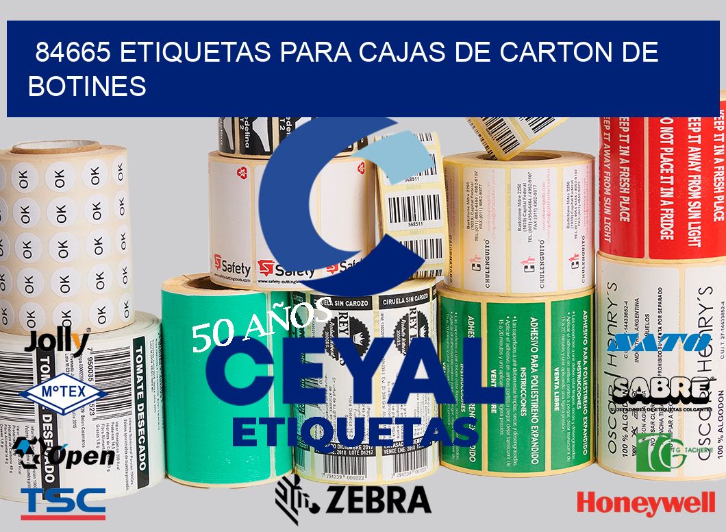 84665 ETIQUETAS PARA CAJAS DE CARTON DE BOTINES