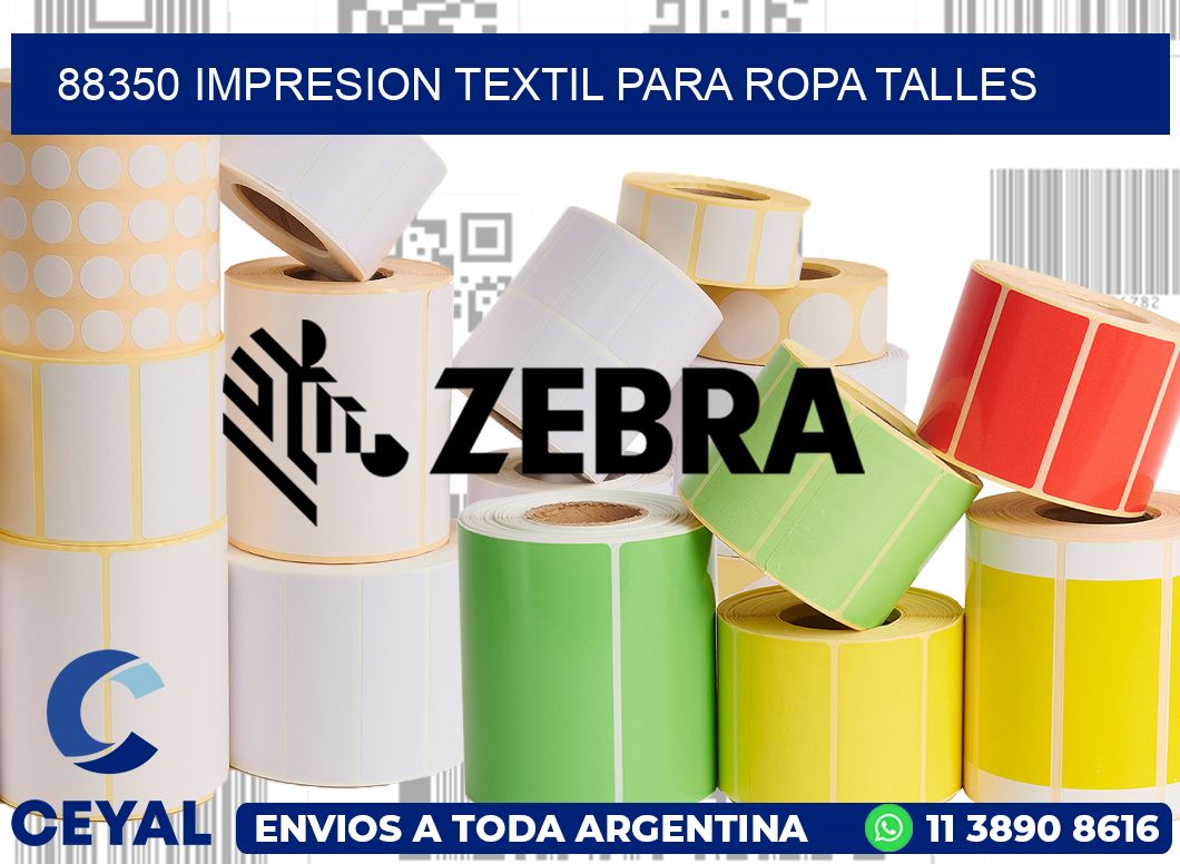 88350 IMPRESION TEXTIL PARA ROPA TALLES