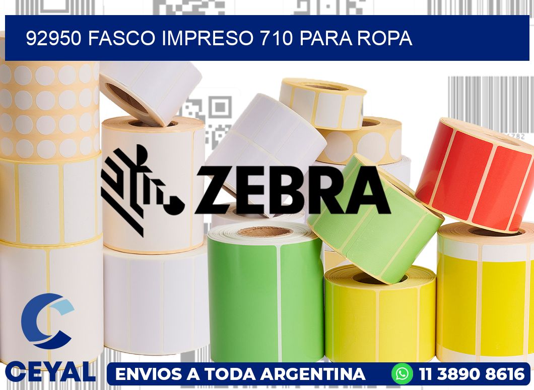 92950 FASCO IMPRESO 710 PARA ROPA