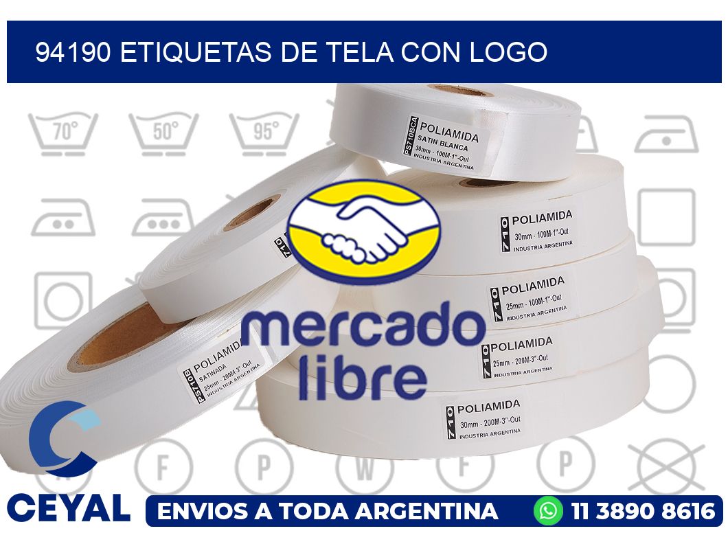 94190 ETIQUETAS DE TELA CON LOGO