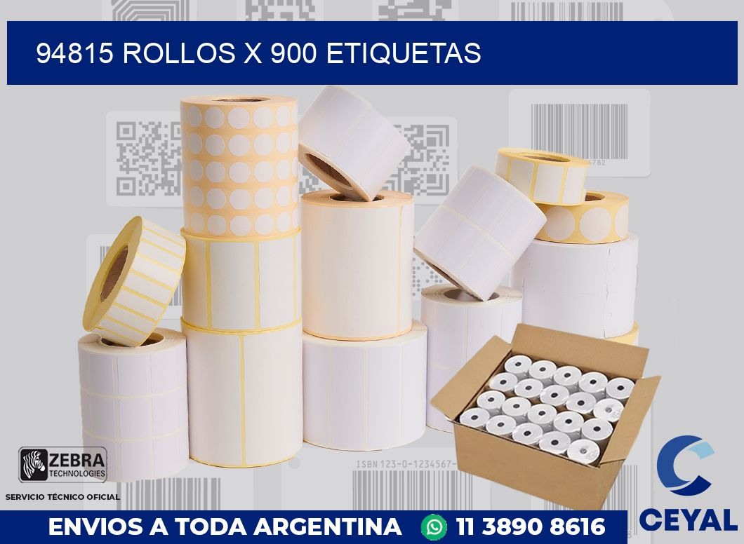 94815 Rollos x 900 etiquetas