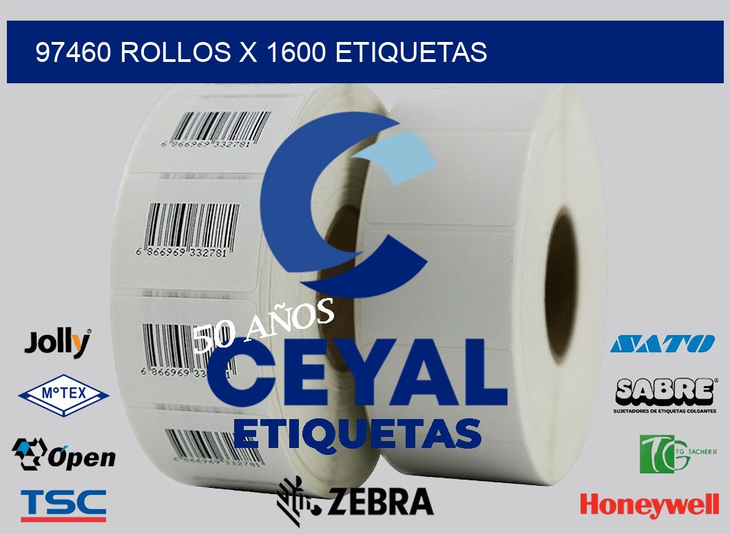 97460 Rollos x 1600 etiquetas
