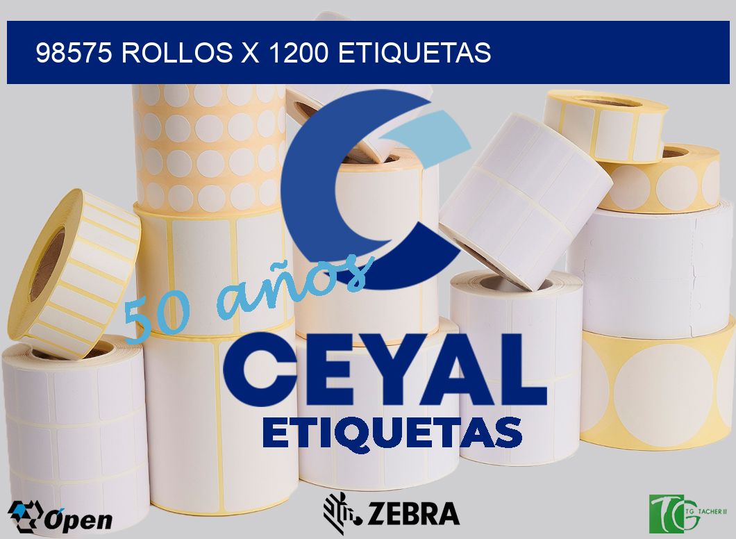 98575 Rollos x 1200 etiquetas