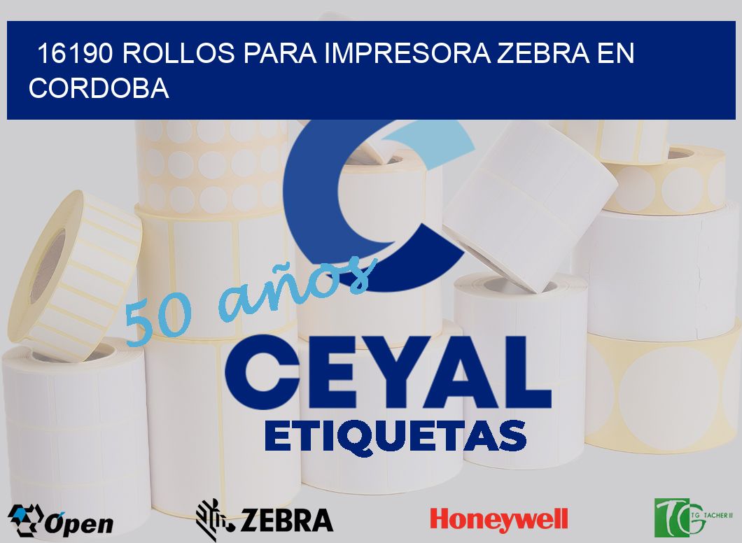 16190 ROLLOS PARA IMPRESORA ZEBRA EN CORDOBA