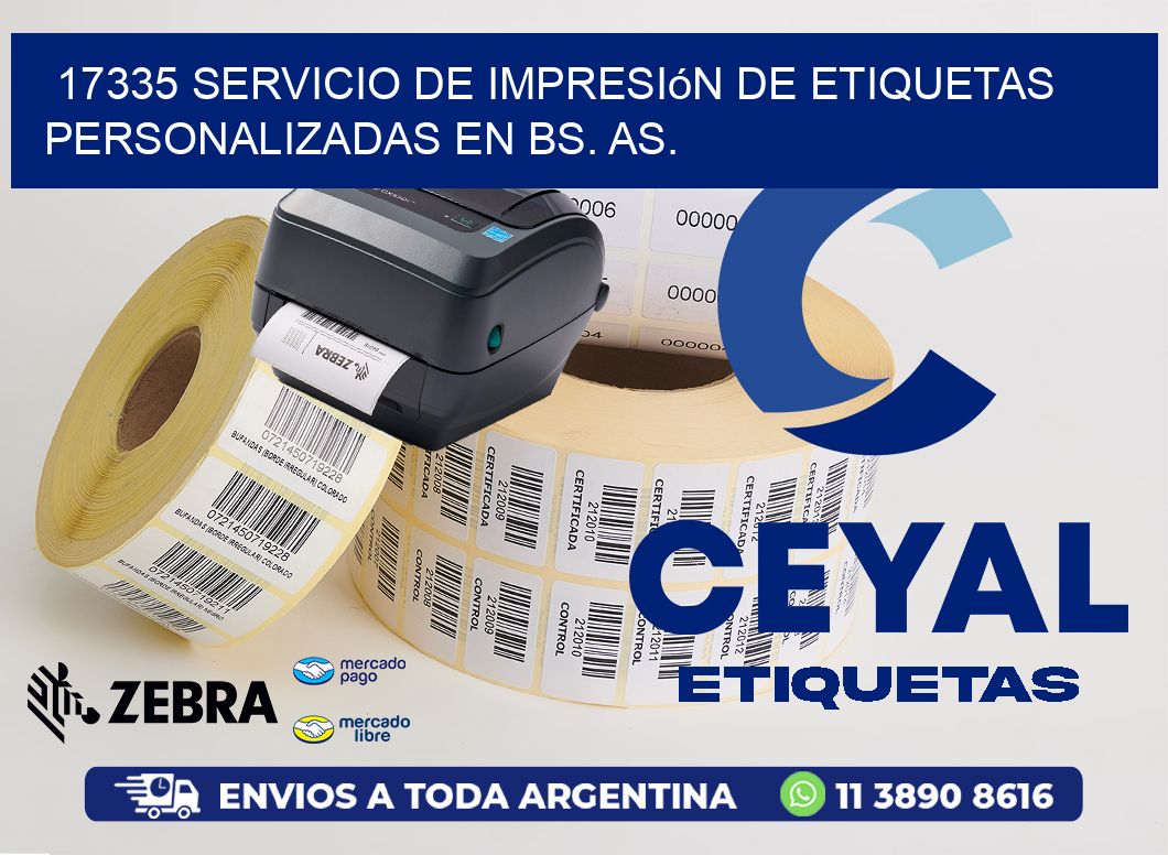 17335 Servicio de Impresión de Etiquetas Personalizadas en Bs. As.