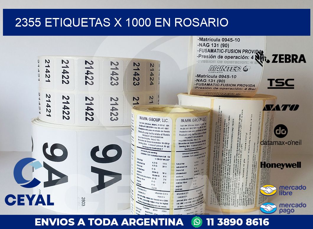 2355 ETIQUETAS X 1000 EN ROSARIO