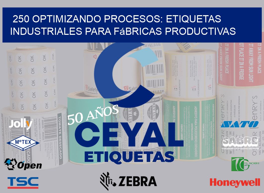 250 Optimizando Procesos: Etiquetas Industriales para Fábricas Productivas