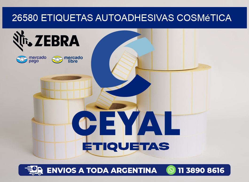 26580 Etiquetas autoadhesivas cosmética