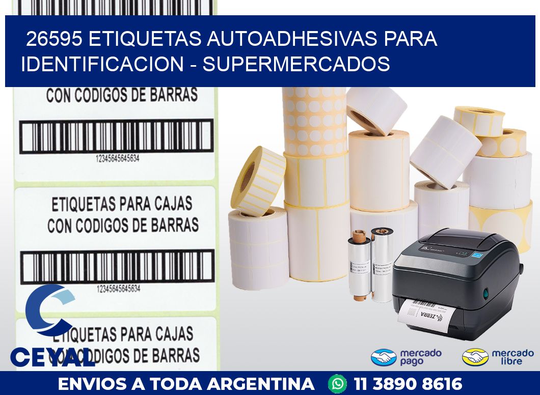 26595 ETIQUETAS AUTOADHESIVAS PARA IDENTIFICACION – SUPERMERCADOS