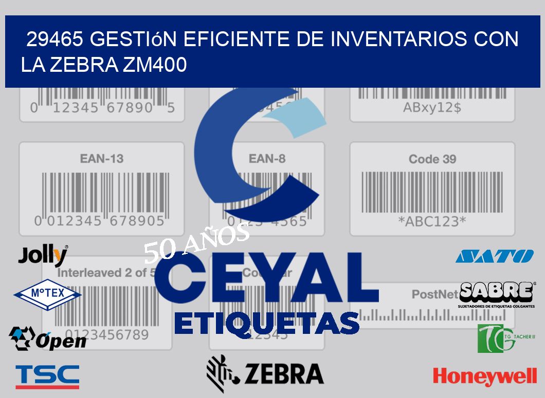29465 Gestión Eficiente de Inventarios con la Zebra ZM400