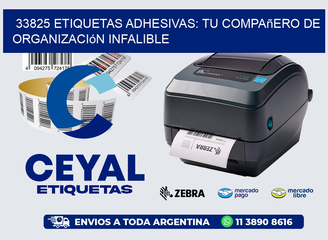 33825 Etiquetas Adhesivas: Tu Compañero de Organización Infalible