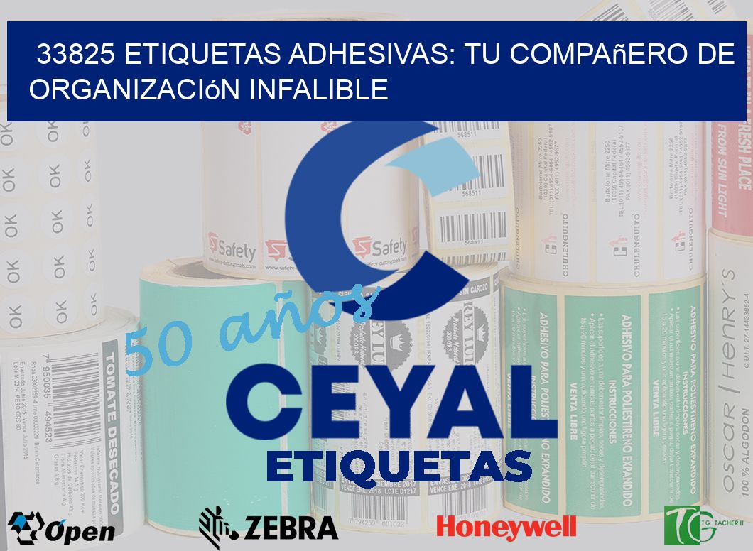 33825 Etiquetas Adhesivas: Tu Compañero de Organización Infalible