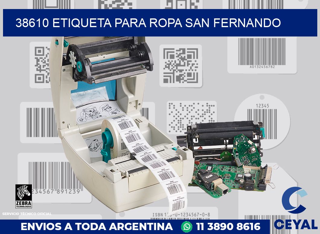 38610 ETIQUETA PARA ROPA SAN FERNANDO