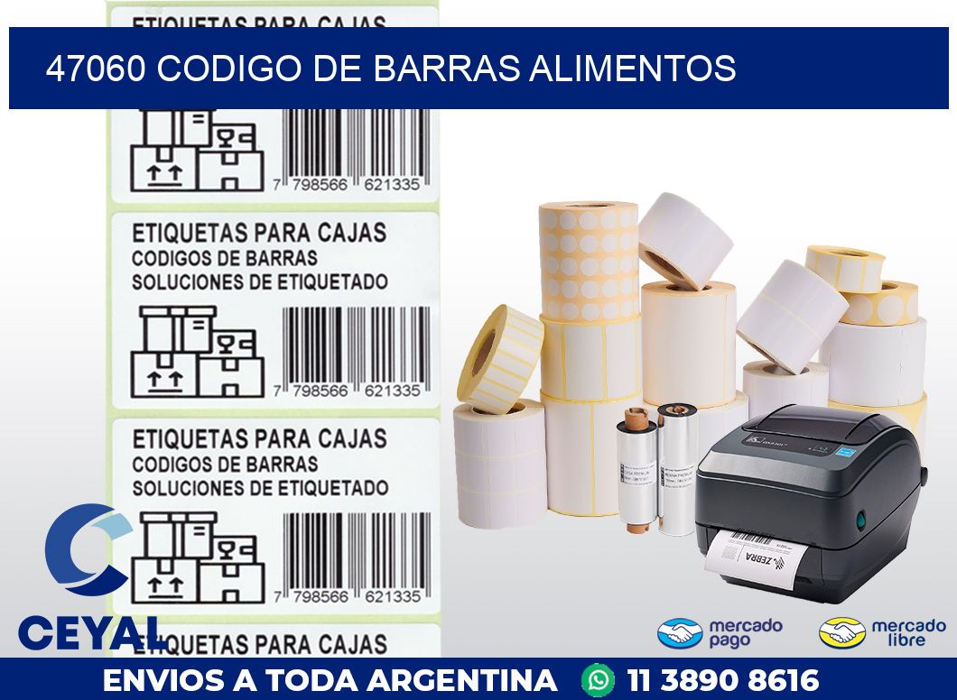 47060 CODIGO DE BARRAS ALIMENTOS