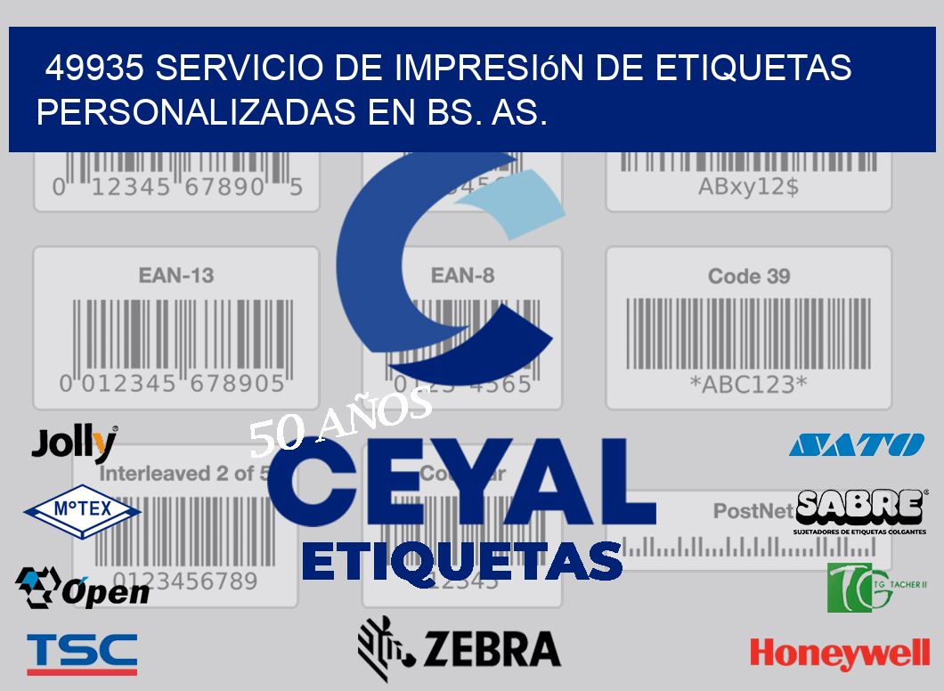 49935 Servicio de Impresión de Etiquetas Personalizadas en Bs. As.